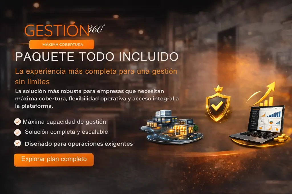 Sistema de gestión de ventas e inventario. Plan Todo Incluído