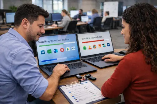 Reinstalación de Sistema Operativa y puesta en marcha de 1 laptop o PC